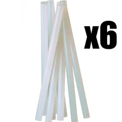6 X COLLA A CALDO BASTONCINI STICK 20 CM MULTIUSO PISTOLA TERMOCOLLANTE