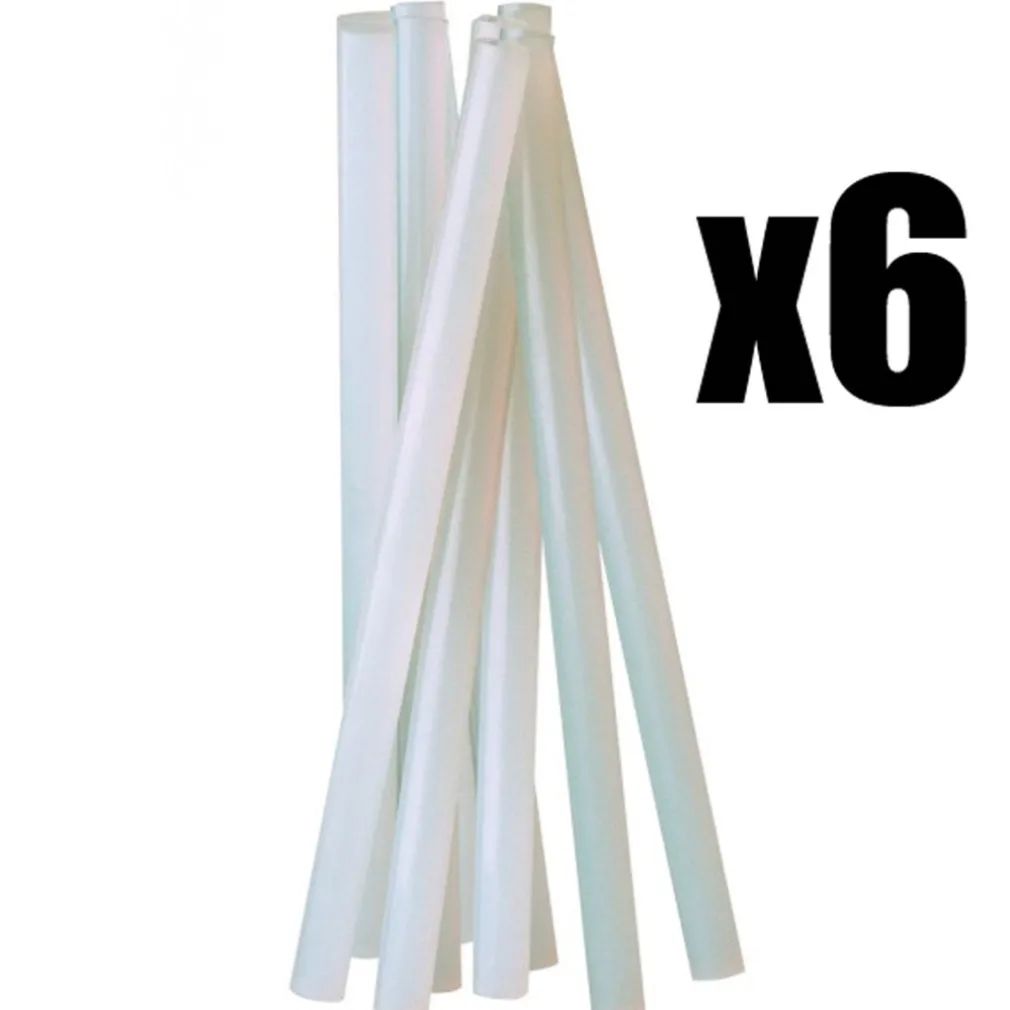 6 X COLLA A CALDO BASTONCINI STICK 20 CM MULTIUSO PISTOLA TERMOCOLLANTE