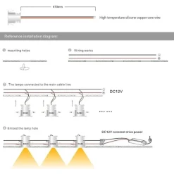 9 X MINI FARETTO A LED DA INCASSO 1W CREE COB SILVER CIELO STELLATO PUNTO LUCE