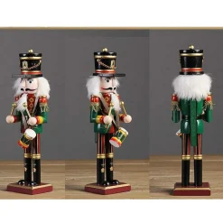 4 X SOLDATO SCHIACCIANOCI DI NATALE IN LEGNO 30 CM DECORAZIONI NATALIZIE 4 PEZZI