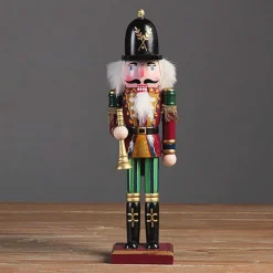 4 X SOLDATO SCHIACCIANOCI DI NATALE IN LEGNO 30 CM DECORAZIONI NATALIZIE 4 PEZZI