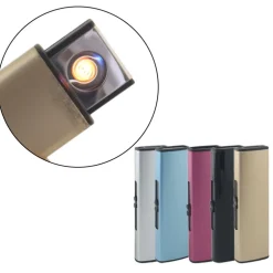 ACCENDINO ELETTRICO USB RICARICABILE SENZA FIAMMA ANTIVENTO REGALO ELETTRONICO