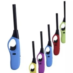 ACCENDINO XL ACCENDIGAS RICARICABILE A BECCO LUNGO COLORATO 20 CM