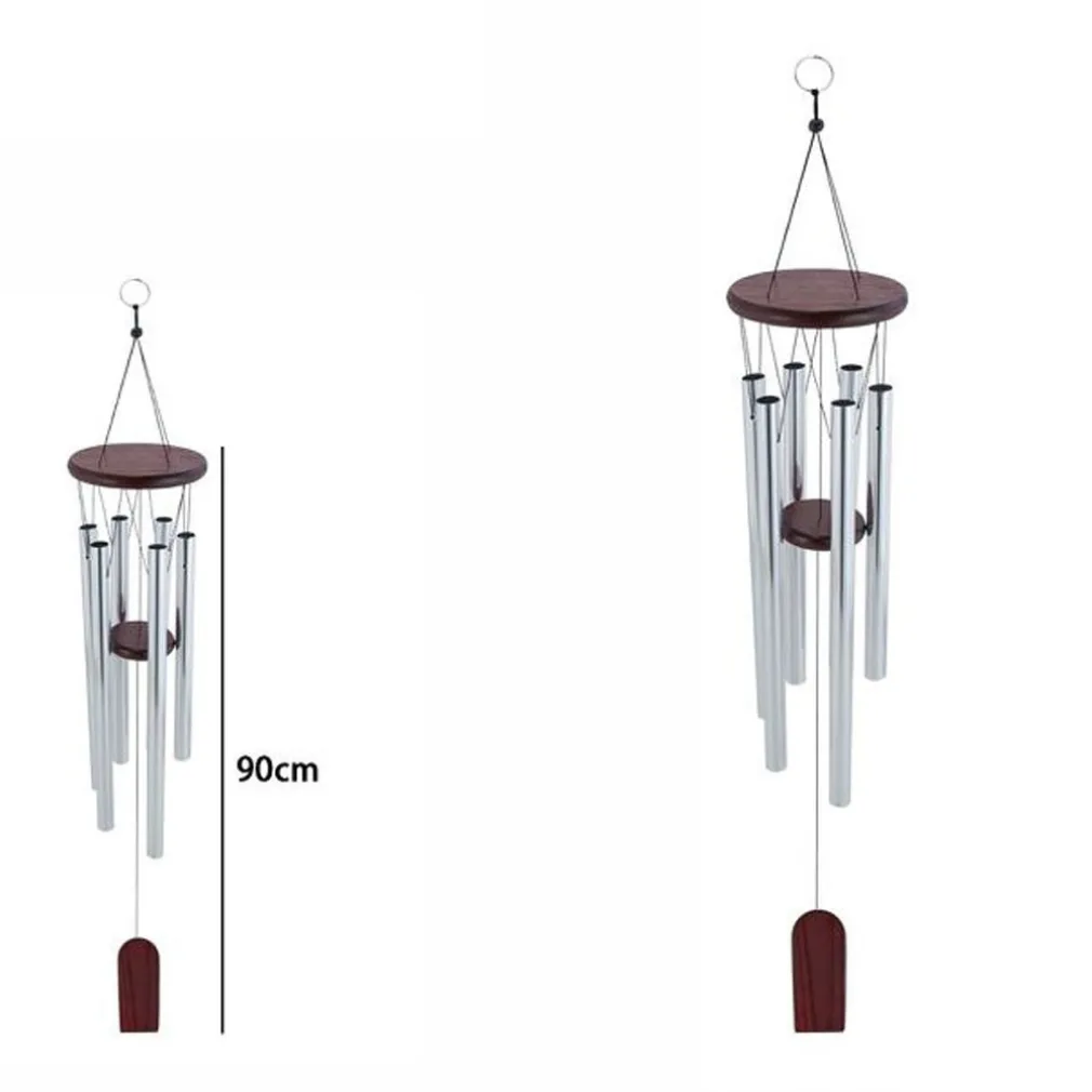 ACCHIAPPASOGNI DECORAZIONE CHAKRA MOGANO CAMPANELLI VENTO EOLICI IN ARGENTO 90CM