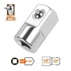 ADATTATORE ATTACCO QUADRATO 3/4" PER CHIAVI A BUSSOLA 1/2" SFERA A MOLLA 57219