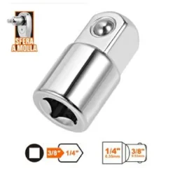 ADATTATORE ATTACCO QUADRATO 3/8" PER CHIAVI A BUSSOLA 1/4" SFERA A MOLLA 57218