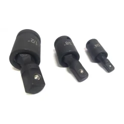 ADATTATORE CHIAVE BUSSOLA CRICCHETTO SET 3PZ RIDUTTORI 1/2 1/4 3/8 SNODO SFERICO