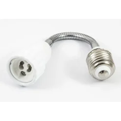 ADATTATORE CONVERTITORE FLESSIBILE PER LAMPADE LAMPADINA DA E27 A GU10 300mm