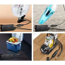 ADATTATORE CONVERTITORE PER PRESA ACCENDISIGARI SPINA RETE DA 220V A 12 V AC-DC