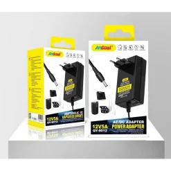 ADATTATORE DI ALIMENTAZIONE TRASFORMATORE UNIVERSALE STABILIZZATO 12V/5A QY-9012