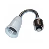 ADATTATORE PROLUNGA FLESSIBILE 20CM LAMPADINA DA E27 A E27 PORTALAMPADE RIDUTTORE