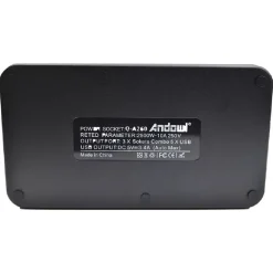 ADATTATORE SPINA CON 3 PRESE + 5 PORTE USB RICARICA 3.4A DISPLAY LED 2500W Q-A260