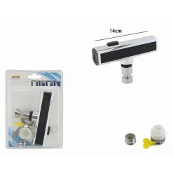 AERATORE PER RUBINETTO A CASCATA GIREVOLE MULTIFUNZIONE MISCELATORE CUCINA 87522