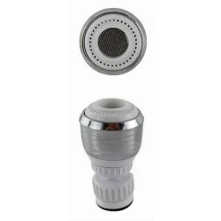 AERATORE ROMPIGETTO PER RUBINETTO LAVELLO CUCINA CROMATO BIANCO CON SNODO 69267