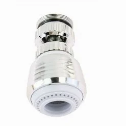 AERATORE ROMPIGETTO PER RUBINETTO LAVELLO CUCINA CROMATO BIANCO SNODATO 6CM 87161