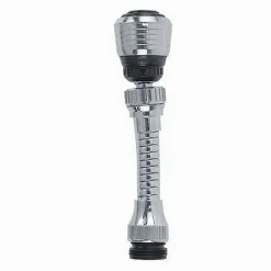 AERATORE ROMPIGETTO RUBINETTO DA CUCINA CROMATO NERO SNODATO 2 GETTI ACQUA 69258