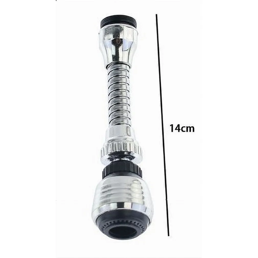 AERATORE ROMPIGETTO RUBINETTO CUCINA CROMATO NERO SNODATO FLESSIBILE 14CM 87158