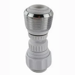 AERATORE ROMPIGETTO RUBINETTO LAVELLO CUCINA CROMATO FILTRO SNODATO BIANCO 69263