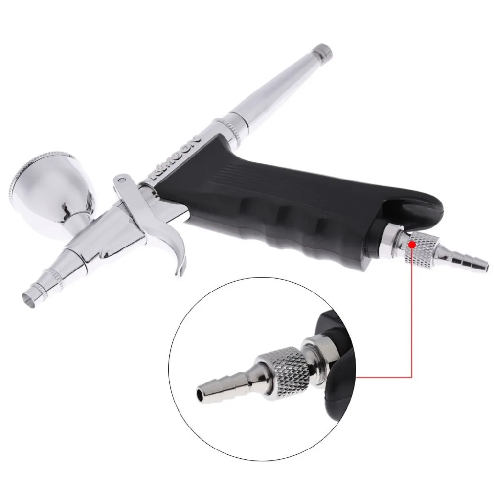 AEROGRAFO DOPPIA AZIONE TRATTO FINE 0,3MM AEROPENNA ARIA COMPRESSA SERBATOI