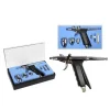 AEROGRAFO IN ACCIAIO UGELLO 0.3 MM PROFESSIONALE CON ACCESSORI NAIL E BODY ART