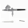 AEROGRAFO PISTOLA AEROGRAFICA IN ACCIAIO TRATTO FINE UGELLO 0.3MM CAPACITA' 7 CC