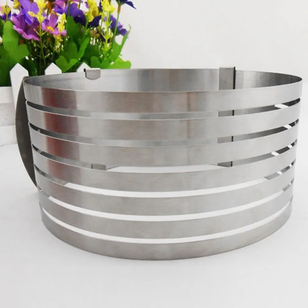 AFFETTATORTE TAGLIA AFFETTA TORTA REGOLABILE DA 16 20 CM STAMPO ANELLO ACCIAIO