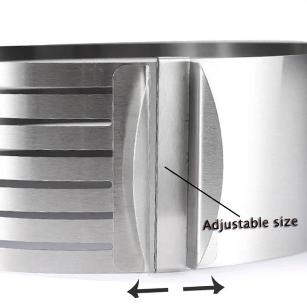 AFFETTATORTE TAGLIA AFFETTA TORTA REGOLABILE DA 16 20 CM STAMPO ANELLO ACCIAIO