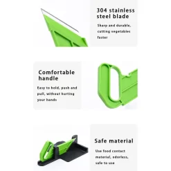 AFFETTATRICE MANUALE AFFETTA TUTTO FRUTTA VERDURA SALUMI CON LAMA IN ACCIAIO 304