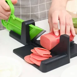 AFFETTATRICE MANUALE AFFETTA TUTTO FRUTTA VERDURA SALUMI CON LAMA IN ACCIAIO 304