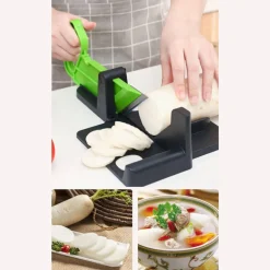 AFFETTATRICE MANUALE AFFETTA TUTTO FRUTTA VERDURA SALUMI CON LAMA IN ACCIAIO 304