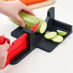 AFFETTATRICE MANUALE AFFETTA TUTTO FRUTTA VERDURA SALUMI CON LAMA IN ACCIAIO 304