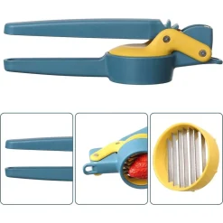 AFFETTATRICE MULTIUSO IN ACCIAIO MANDOLINO MANUALE ALIMENTI GRATTUGIA ROTANTE