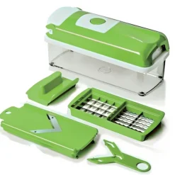 AFFETTATUTTO FRUTTA VERDURA TAGLIA TRITA SMINUZZA AFFETTA TUTTO CON ACCESSORI