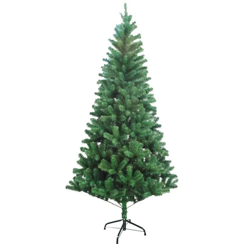 ALBERO DI NATALE 210 CM BASE A CROCE FOLTO ECOLOGICO RAMI ARTIFICIALE 758 RAMI