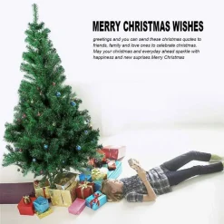 ALBERO DI NATALE 210 CM BASE A CROCE FOLTO ECOLOGICO RAMI ARTIFICIALE 758 RAMI