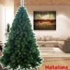 ALBERO DI NATALE 120CM SUPER FOLTO NATALUNA MODELLO ASPEN CON BASE A CROCE