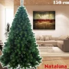 ALBERO DI NATALE 150CM SUPER FOLTO NATALUNA MODELLO ASPEN CON BASE A CROCE