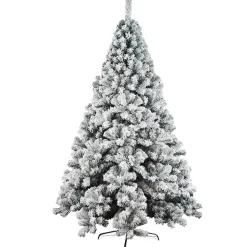 ALBERO DI NATALE INNEVATO 210CM NATALUNA SUPER FOLTO EFFETTO NEVE MODELLO ASPEN
