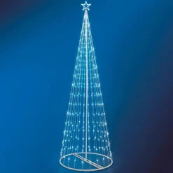 ALBERO DI NATALE LUMINOSO BIANCO FREDDO 394 LED 300CM DECORAZIONE PER ESTERNO