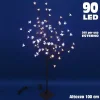 ALBERO DI NATALE LUMINOSO CILIEGIO PER ESTERNO 90 LED 100 CM BIANCO FREDDO CALDO