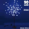ALBERO DI NATALE LUMINOSO CILIEGIO PER ESTERNO 90 LED ALTEZZA 100 BIANCO FREDDO