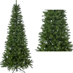ALBERO DI NATALE SLIM NATALUNA MOD. STELVIO ALTEZZA 240 CM BASE A CROCE 825 RAMI