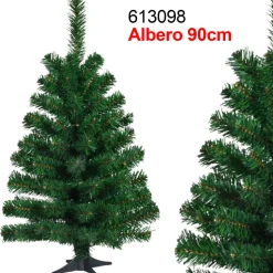 ALBERO DI NATALE SUPER FOLTO ARTIFICIALE VERDE 90 CM REALISTICO ADDOBBI CASA
