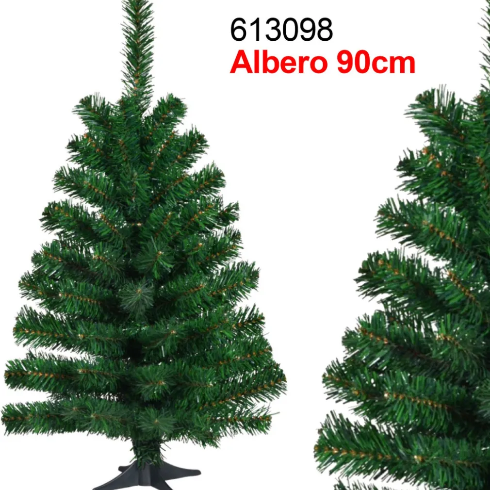 ALBERO DI NATALE SUPER FOLTO ARTIFICIALE VERDE 90 CM REALISTICO ADDOBBI CASA