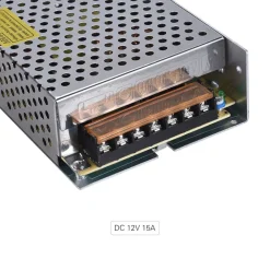 ALIMENTATORE 15A 12V STRISCIA LED TRASFORMATORE 15 AMPERE STABILIZZATO 220V 180W
