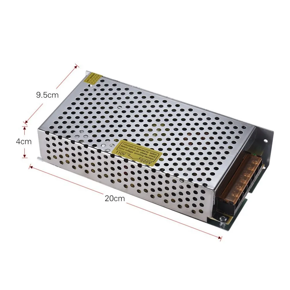 ALIMENTATORE 15A 12V STRISCIA LED TRASFORMATORE 15 AMPERE STABILIZZATO 220V 180W