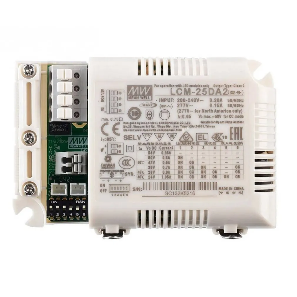 ALIMENTATORE MAX 25 W MULTI-CORRENTE LED DRIVER DIMMERABILE LAMPADE FARETTI PUSH