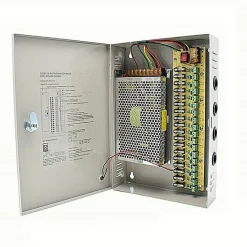 ALIMENTATORE QUADRO DI ALIMENTAZIONE 12 VOLT 18 CANALI CENTRALINA 30A 220VDC