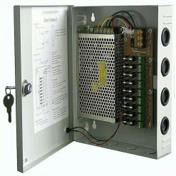 ALIMENTATORE QUADRO DI ALIMENTAZIONE 12 VOLT 18 CANALI CENTRALINA 20A 220VDC