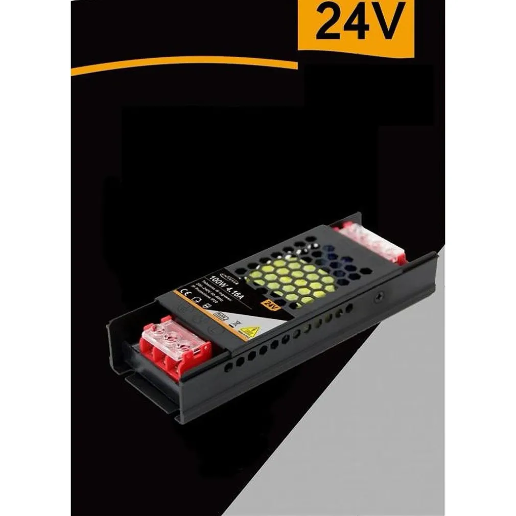 ALIMENTATORE SLIM STABILIZZATO 24V 100W SWITCH TRASFORMATORE 4.16MHA FHYLA100W24V